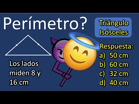 ¿sabes hallar el perímetro de este triángulo isósceles?