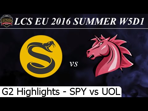 SPY vs UOL Game 2 Highlights 30/06/2016 - LCS EU Summer 2016 W5D1M1 Splyce vs Unicorns of Love