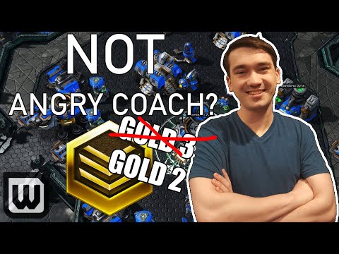 Starcraft 2 NOT ANGRY Coach - Gold 2 Terran RAISES HIS TPM WAY TOO HIGH