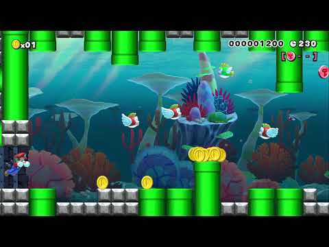 9-3:Against the Sewer Currents by Myuu - Mew Mew Mario - SUPER MARIO MAKER & NO COMMENTARY 1ay