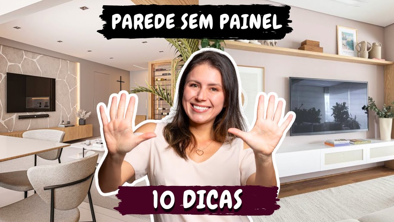 COMO DECORAR A PAREDE DA TV SEM PAINEL