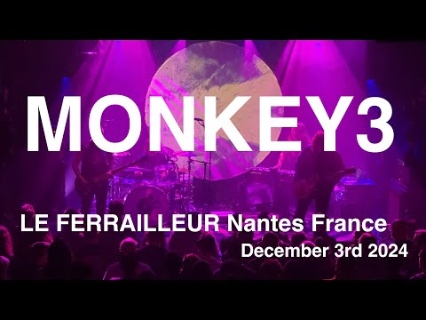 MONKEY3 Full Live Concert 4K @ LE FERRAILLEUR Nantes France November 3rd 2024
