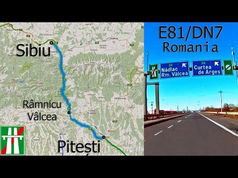 E81/DN7  Pitesti - Sibiu (Romania Nadlac-Constanta Pan-European Corridor IV)  No highway part 1/2