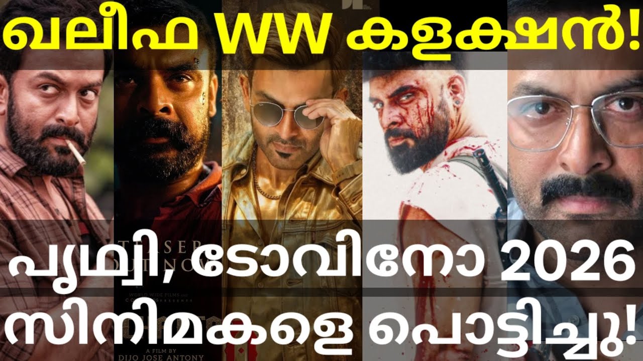Khalifa Global Boxoffice Collection |Khalifa Crossed INobody #Tovino #Prithviraj #KhalifaCollection 