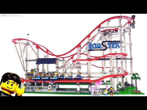 🔄 LEGO Creator 2018 Roller Coaster Review, motor power & size comparisons! set 10261 (re-upload)