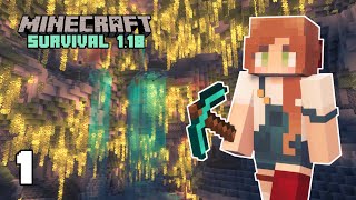Download lagu I Found the Best Lush Cave | Minecraft 1.18  Let's Play - Ep. 1 mp3