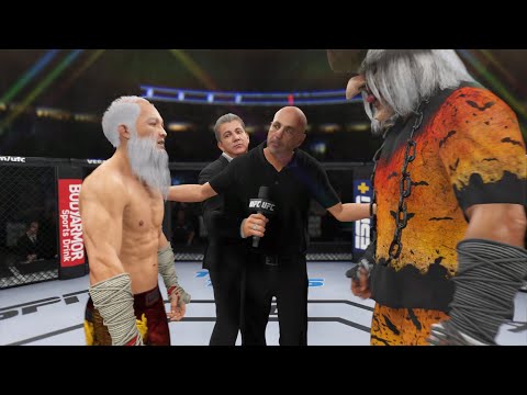 Old Bruce Lee vs. Halloween Witch - EA Sports UFC 4 - Crazy Rematch 👊🤪