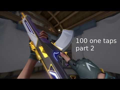 100 one taps in one video P2 - valorant