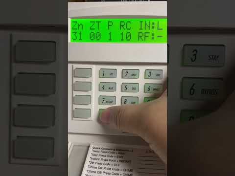 Honeywell vista 20p program the wireless door contact as zone 31