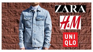 Zara, H&M, Uniqlo Denim Jackets Comparison Reviews And Haul
