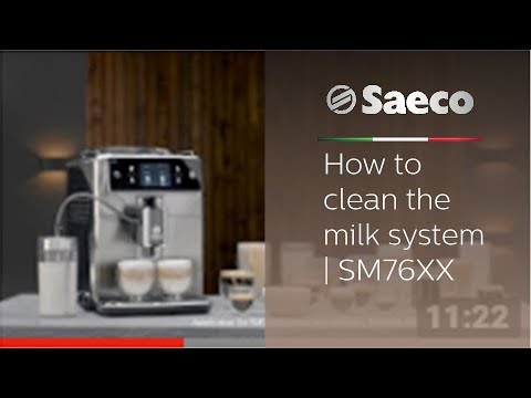 Saeco Xelsis - How to clean the milk system | SM 76XX