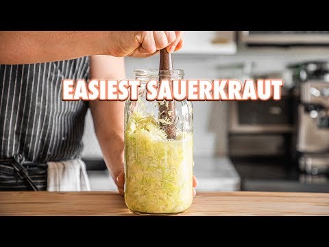 , title : 'How To Make The Easiest Homemade Sauerkraut