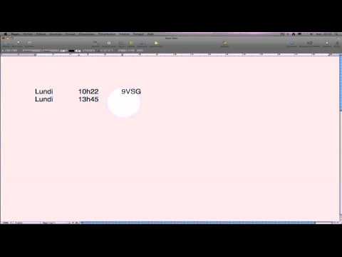 comment poser un taquet de tabulation word
