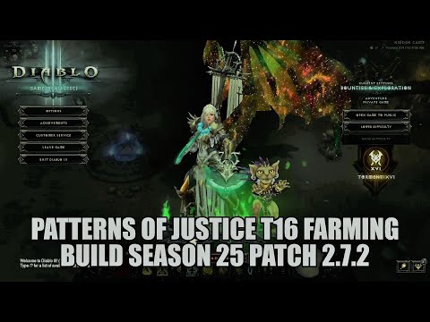 PATTERNS OF JUSTICE T16 FARMING BUILD SEASON 25