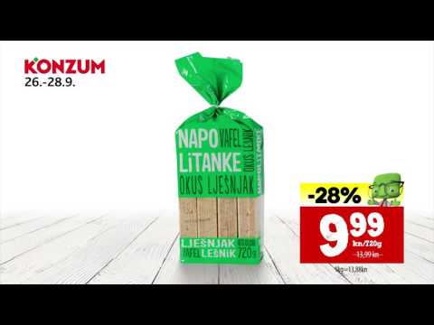 Konzum ponedjeljak - srijeda akcija 26.9. - 28.9.