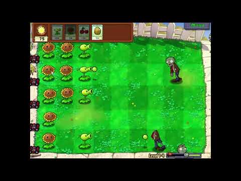 Pvz First Level Steam Community :: Video :: Plants vs Zombies first 5 lines level 1-4