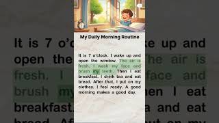 My daily morning routine | English for Beginners