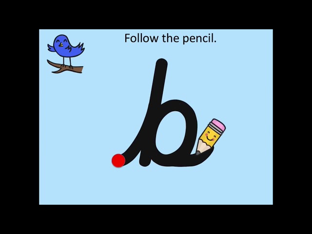 'b' Phonics and handwriting video (Phase 2)