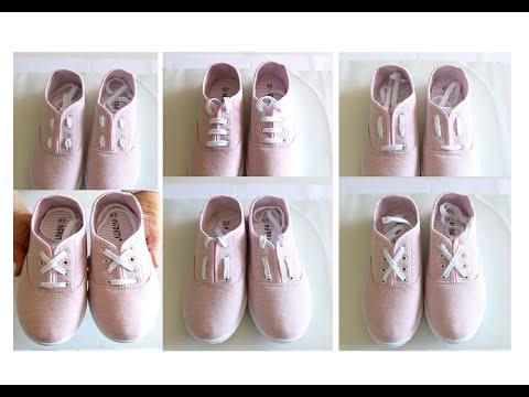 7 Diy  Kreative Ideen um Schnürsenkel zu binden ! - 7  Diy  Creative Ideas for Tying Shoelaces !