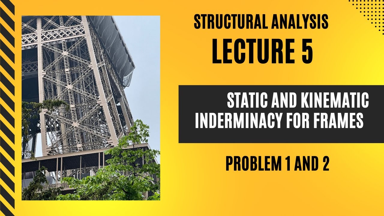 Lecture 5-Structural Analysis- Static and Kinematic Indeterminacy for Frames Problem 1 and 2