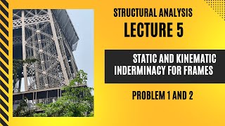 Lecture 5-Structural Analysis- Static and Kinematic Indeterminacy for Frames Problem 1 and 2