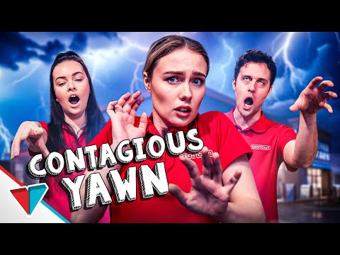 Contagious yawn spreading at work