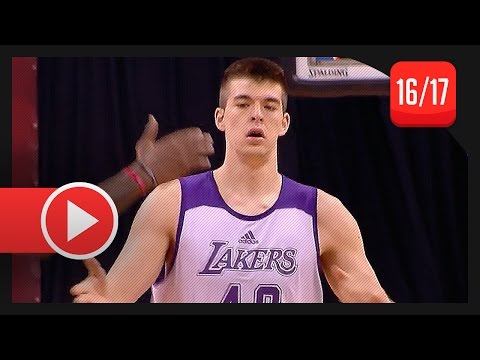Ivica Zubac Full SL Highlights vs Jazz (2016.07.15) - 16 Pts, 11 Reb, 6 Blocks