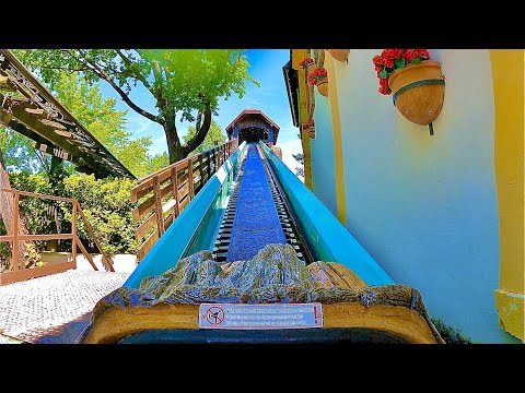 Log Flume Ride at Theme Park Europa-Park in Germany