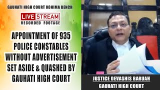 Appointment of 935 Nagaland Police constables set aside & quashed by Gauhati High Court;?>