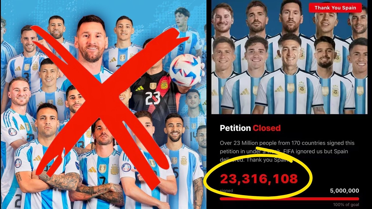 REÚNEN MILLONES de FIRMAS para EXPULSAR a ARGENTINA de LOS MUNDIALES