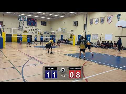 ACMT jr garçons vs Cathedral Highschool 1/4 finals set 2