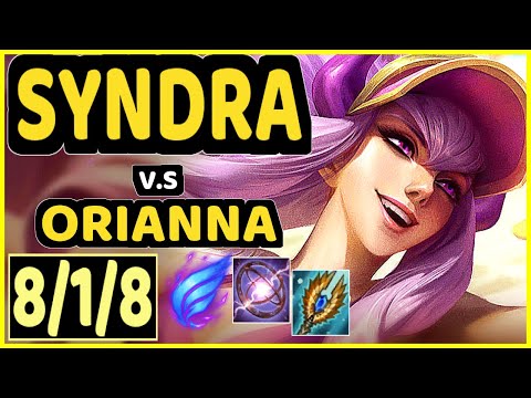 COMP (SYNDRA) vs ORIANNA - 8/1/8 KDA MID GAMEPLAY - EUW Ranked MASTER