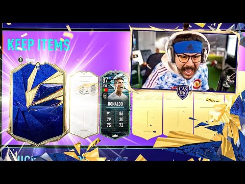 TOTY & ICON IN PACKS!! OMG FLASHBACK RONALDO!! FIFA 21