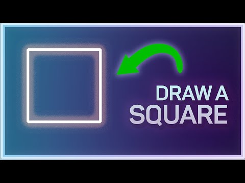 How To Draw a Square Box Outline in Photoshop 2024