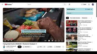 MultiCaptions browser extension - dual subtitles for YouTube videos
