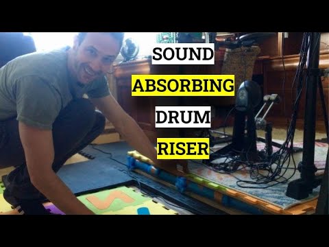 DIY Drum Noise/Vibration Isolation Platform (The "Noodle Riser") - Better Than Tennis Balls!