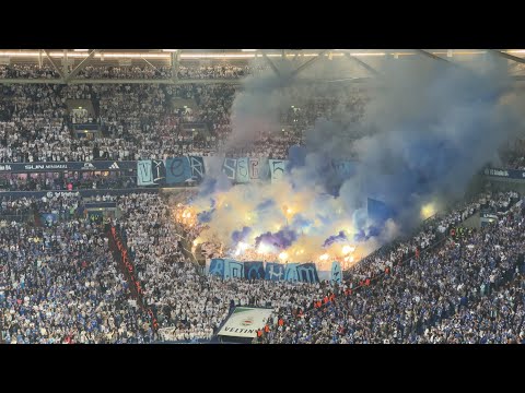 [2-1] FC Schalke - VfL Bochum 23.08.2025 - Torjubel, Pyrointro und die ein oder andere Fackel