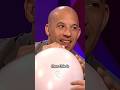 Vin Diesel Inhaled Helium For The First Time ️ Shorts Vindiesel