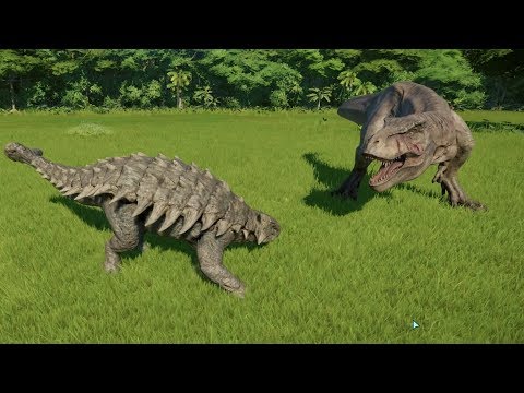 Ankylosaurus Destroys Albertosaurus, T-Rex, Spinosaurus, Acrocanthosaurus, Giganotosaurus