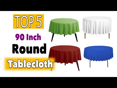 90 Round Vinyl Tablecloth