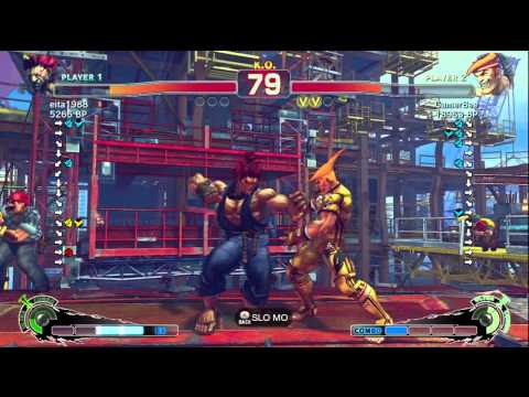 GamerBee [Adon] vs Eita [Akuma] SSF4 Japanese Online Ranked Matches - TRUE-HD