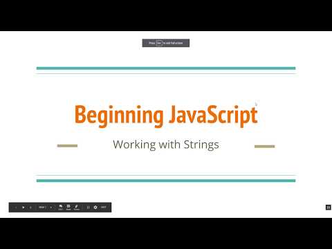 Beginning Javascript Working With Strings