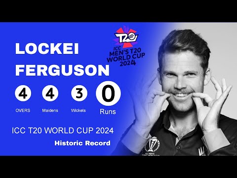 New Zealand vs PNG Amazing bowling by Lockei Ferguson #t20worldcup