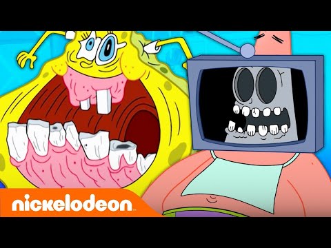 SpongeBob's Toothiest Moments 🦷 | Nicktoons