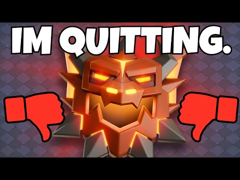 Why i'm Quitting Legends in Clash of Clans...