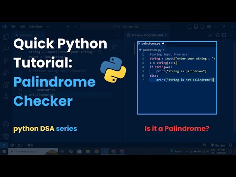 Palindrome Word Program Using Python
