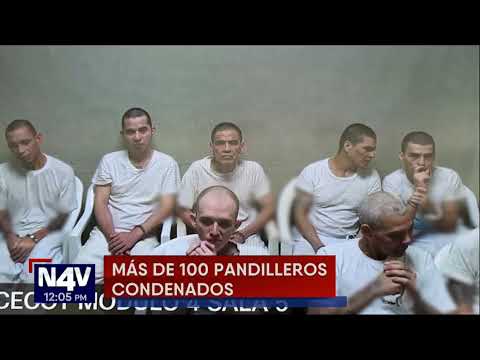 Condenan a más de 100 pandilleros a penas de hasta 75 años de cárcel en Cabañas Oeste. N4V
