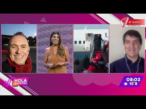 Ornella Ferrara & Sergio RoblesEL SIETE MENDOZA  , Dia de Elecciones USA con Mauricio Zabalza