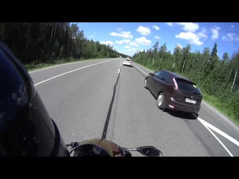 Трасса на дачу. 270 км/ч. Жаркая погода для Питера.