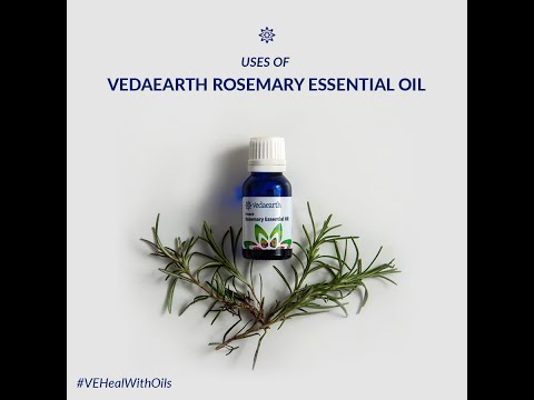 ROSEMARY ESSENTIAL OIL | 100% Pure, Steam Distilled, Therapeutic Grade | For Skin, Hair, Diffuser | 15 ml